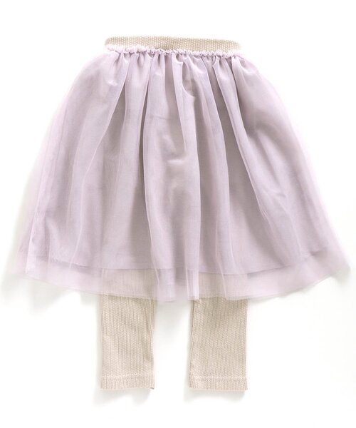 apres les cours（アプレレクール）の「レギンス付きチュールスカート 9分丈（スカート・キッズ・ラベンダー/キナリ/ミント・130/140/120/110/90/100）」の14枚目の写真