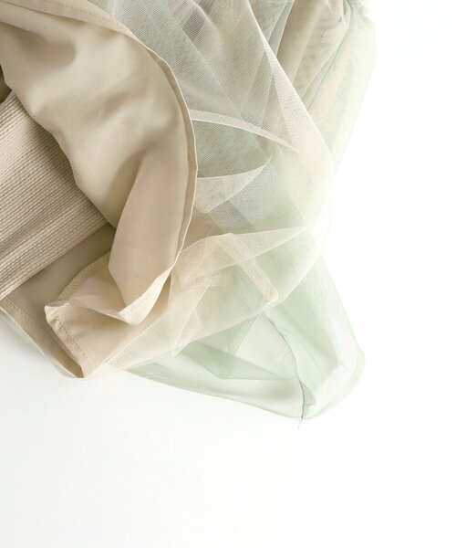 apres les cours（アプレレクール）の「レギンス付きチュールスカート 9分丈（スカート・キッズ・ラベンダー/キナリ/ミント・130/140/120/110/90/100）」の11枚目の写真