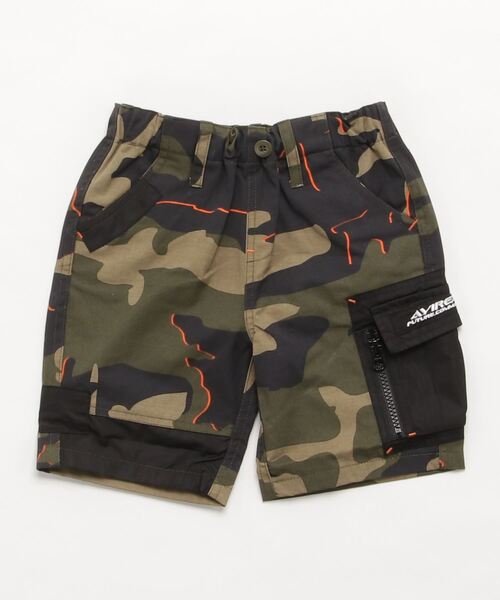 AVIREX(アヴィレックス)の「【キッズ】フューチャーコマンド カモ コンビ ショーツ/ KIDS FUTURE CAMO COMBI SHORTS / アヴィレックス / AVIREX(その他パンツ・キッズ・グリーン系カモフラージュ/DK.Gray・SMALL/LARGE/MEDIUM)」の2枚目の写真