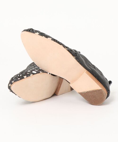 WOVEN（ウーヴン）の「WOVEN (ウーヴン) / メキシコ製 メッシュレザー スリッポン サンダル AMI（スリッポン・レディース・ホワイト/ブラック/ベージュ・6/8/9/5/7）」の5枚目の写真