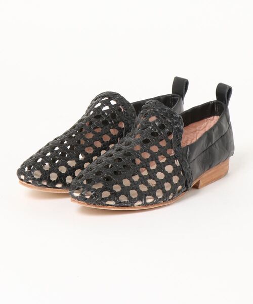 WOVEN（ウーヴン）の「WOVEN (ウーヴン) / メキシコ製 メッシュレザー スリッポン サンダル AMI（スリッポン・レディース・ホワイト/ブラック/ベージュ・6/8/9/5/7）」の7枚目の写真