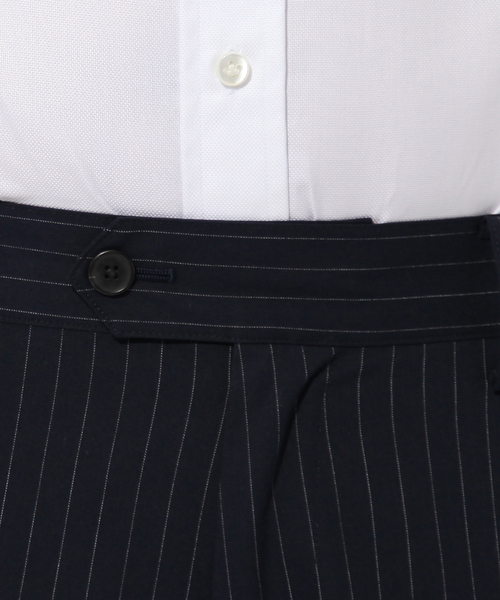 DESIGNWORKS（デザインワークス）の「シルキーコットンストライプ スラックス パンツ（スラックス・メンズ・ネイビー・44/46/48）」の9枚目の写真