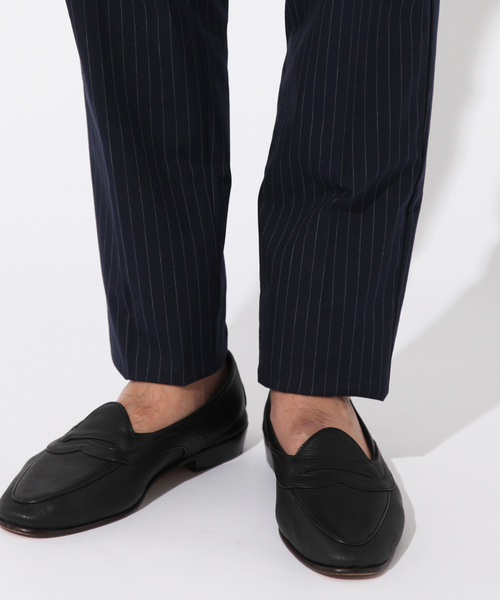 DESIGNWORKS（デザインワークス）の「シルキーコットンストライプ スラックス パンツ（スラックス・メンズ・ネイビー・44/46/48）」の11枚目の写真