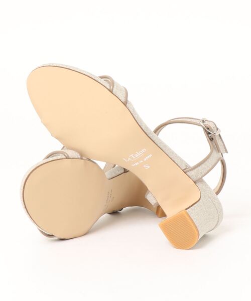 LE TALON（ルタロン）の「5cmパイピングストラップサンダル◆（サンダル・レディース・ライトグレー/イエロー・SMALL/MEDIUM/LARGE/X-LARGE/X-SMALL）」の21枚目の写真