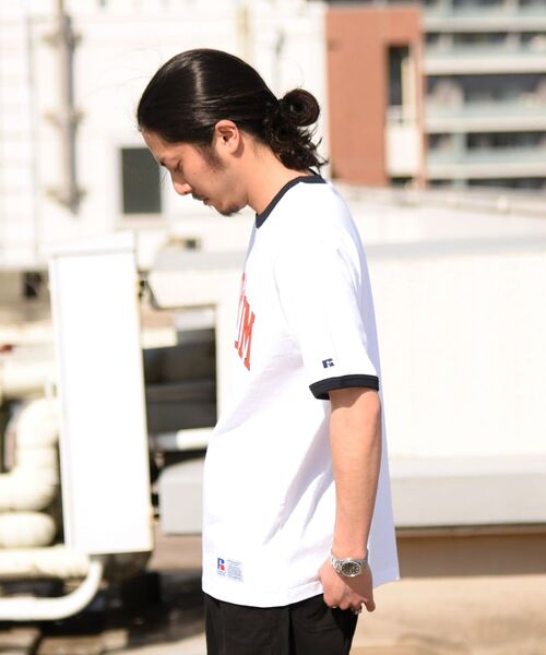 Russell Athletic（ラッセルアスレティック）の「【WEB限定/SHIPS別注】RUSSELL ATHLETIC: カレッジ プリント リンガー Tシャツ（Tシャツ/カットソー・メンズ・ホワイト/オフホワイト/ブラック/ダークグレー・LARGE/X-LARGE/MEDIUM/SMALL）」の19枚目の写真