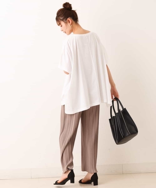 a.v.v（アーヴェヴェ）の「プリーツイージーパンツ（その他パンツ・レディース・アイボリー/ベージュ・38/36/40/34/42）」の5枚目の写真