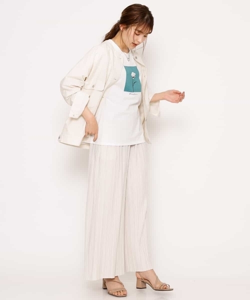 a.v.v（アーヴェヴェ）の「プリーツイージーパンツ（その他パンツ・レディース・アイボリー/ベージュ・38/36/40/34/42）」の8枚目の写真