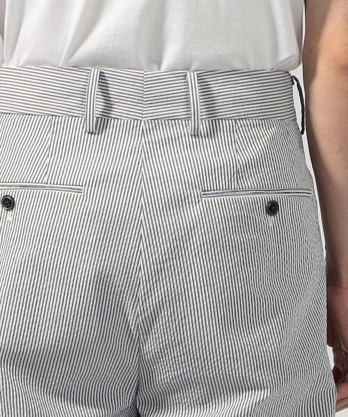 TOMORROWLAND （トゥモローランド）の「クールマックスサッカー 1プリーツワイドパンツ（スラックス・メンズ・ネイビー/ブラック系その他・M/XS/S）」の10枚目の写真