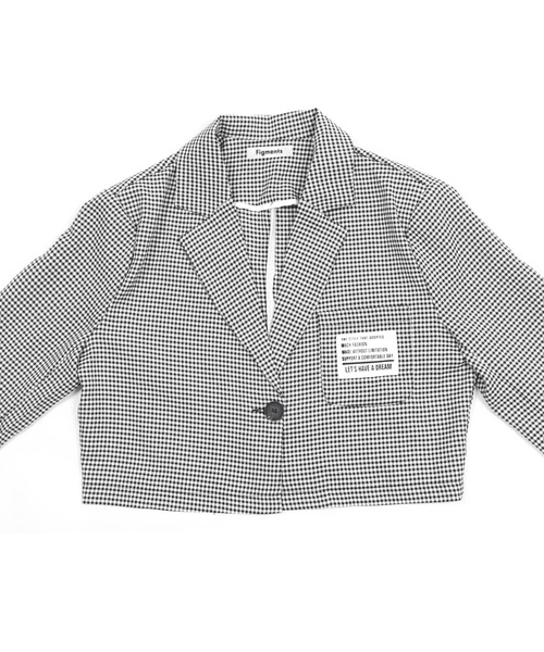 Figments（フィグメンツ）の「クロップドテーラードジャケット（ライダースジャケット・レディース・その他1・FREE）」の6枚目の写真