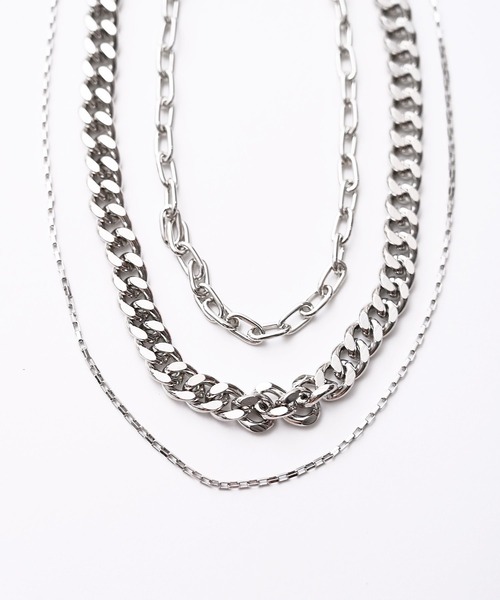 Narcissus（ナルシス）の「【Narcissus】３レンチェーンネックレス（ネックレス・レディース・シルバー/ゴールド・FREE）」の4枚目の写真