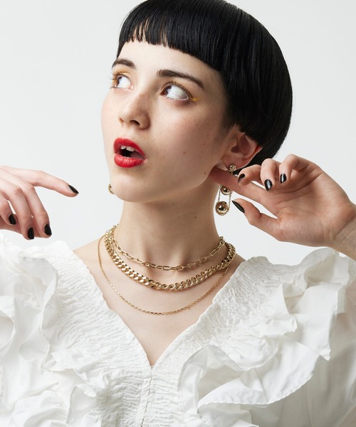 Narcissus（ナルシス）の「【Narcissus】３レンチェーンネックレス（ネックレス・レディース・シルバー/ゴールド・FREE）」の7枚目の写真