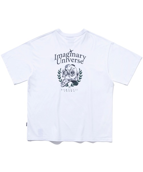 ROMANTIC CROWN（ロマンティッククラウン）の「【ROMANTIC CROWN】UNIVERSE FROGMAN TEE / ロマンティッククラウン ユニバース フロッグマン グラフィック Tシャツ（Tシャツ/カットソー・メンズ・スカイブルー/ホワイト/ネイビー・LARGE/X-LARGE/MEDIUM/SMALL）」の8枚目の写真