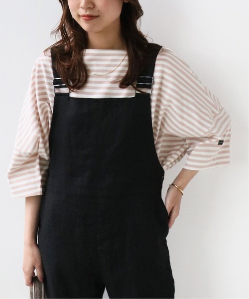 wiffle（ウィッフル）の「【WIFFLE/ウィッフル】*RELUME BIG BORDER S/S TEE：別注ボーダーTシャツ◆（Tシャツ/カットソー・レディース・グレー/ブラック/サックスブルー/グリーン/ピンク・FREE）」の11枚目の写真