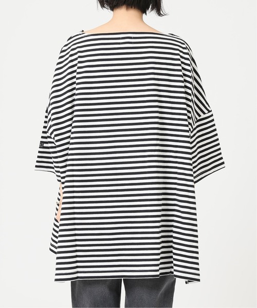 wiffle（ウィッフル）の「【WIFFLE/ウィッフル】*RELUME BIG BORDER S/S TEE：別注ボーダーTシャツ◆（Tシャツ/カットソー・レディース・グレー/ブラック/サックスブルー/グリーン/ピンク・FREE）」の15枚目の写真