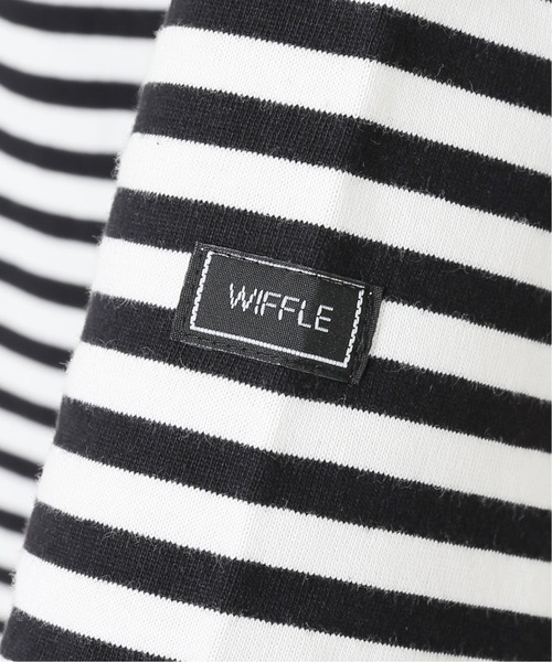 wiffle（ウィッフル）の「【WIFFLE/ウィッフル】*RELUME BIG BORDER S/S TEE：別注ボーダーTシャツ◆（Tシャツ/カットソー・レディース・グレー/ブラック/サックスブルー/グリーン/ピンク・FREE）」の21枚目の写真
