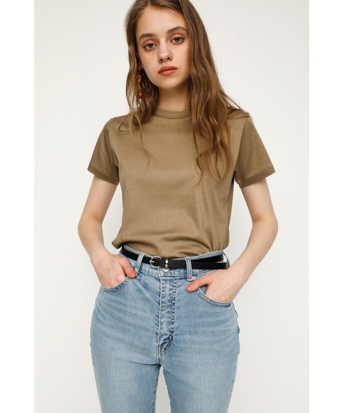 SLY（スライ）の「LEATHER THIN BELT レザー ベルト（ベルト・レディース・ブラック/アイボリー/ライトピンク・FREE）」の12枚目の写真