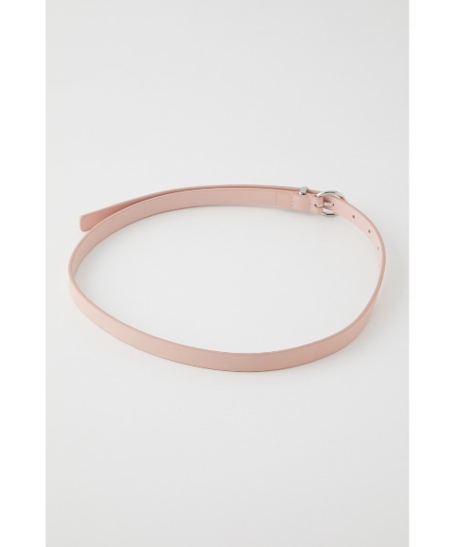 SLY（スライ）の「LEATHER THIN BELT レザー ベルト（ベルト・レディース・ブラック/アイボリー/ライトピンク・FREE）」の14枚目の写真