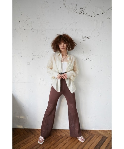 SLY（スライ）の「LEATHER THIN BELT レザー ベルト（ベルト・レディース・ブラック/アイボリー/ライトピンク・FREE）」の19枚目の写真