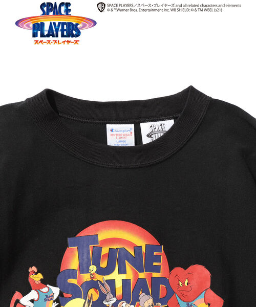 Champion（チャンピオン）の「Champion × BEAMS / 別注 SPACE PLAYERS Tee（Tシャツ/カットソー・メンズ・ホワイト/ブラック/ブラック系その他2・SMALL/MEDIUM/LARGE/X-LARGE）」の9枚目の写真