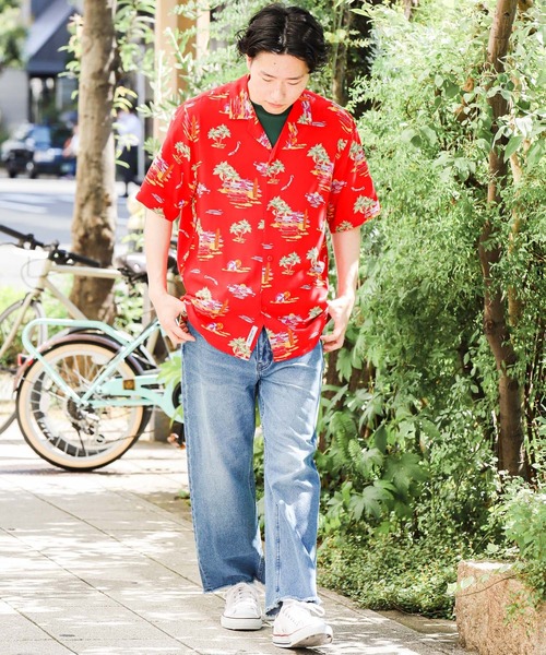Carhartt（カーハート）の「carhartt　CARHARTT BEACH SHIRT（シャツ/ブラウス・メンズ・レッド・MEDIUM/LARGE）」の3枚目の写真