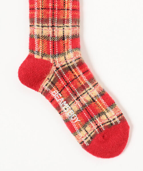 ジェレミースコット ビッグタン　ビッグロゴ　タータンチェック　赤　ハイカット ジェレミースコット ビッグタン ビッグロゴ タータンチェック 赤