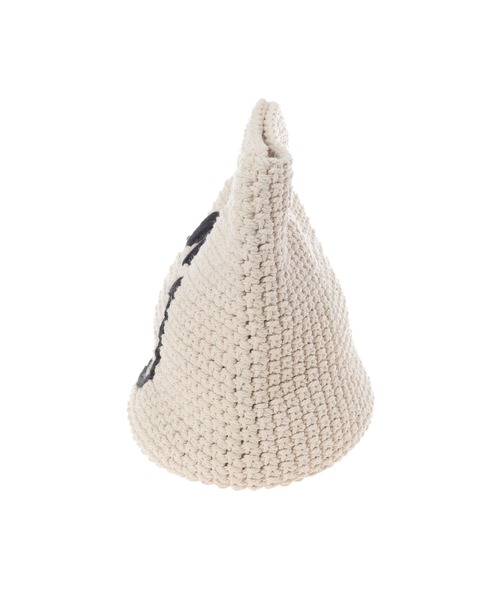 Edit Sheen(エディットシーン)の「手編みニコちゃんトートバッグ(トートバッグ・レディース・アイボリー・FREE)」の3枚目の写真