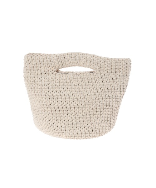 Edit Sheen(エディットシーン)の「手編みニコちゃんトートバッグ(トートバッグ・レディース・アイボリー・FREE)」の4枚目の写真