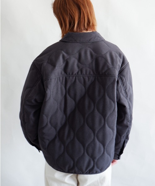 MANASTASH（マナスタッシュ）の「MANASTASH/マナスタッシュ　W's PADDING JKT　パディングジャケット（ブルゾン・レディース・チャコールグレー/ナチュラル・MEDIUM）」の5枚目の写真