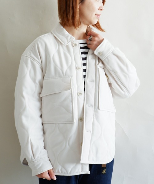 MANASTASH（マナスタッシュ）の「MANASTASH/マナスタッシュ　W's PADDING JKT　パディングジャケット（ブルゾン・レディース・チャコールグレー/ナチュラル・MEDIUM）」の6枚目の写真