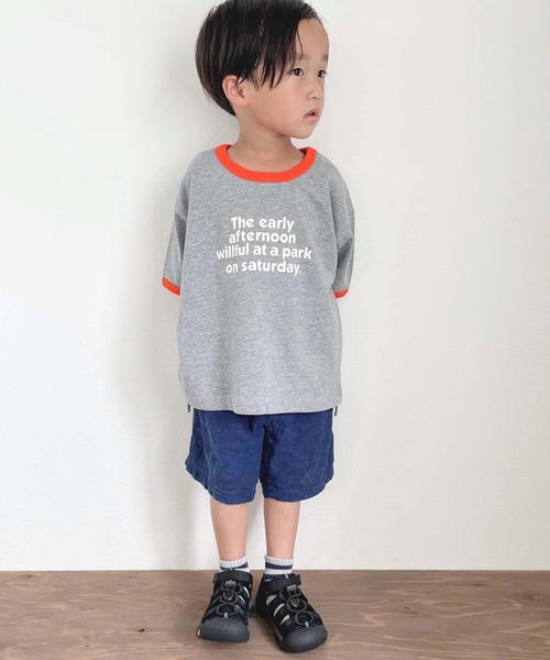 CIAOPANIC TYPY（チャオパニックティピー）の「【KIDS】【ZOZOTOWN限定】リンガープリントビッグTee（Tシャツ/カットソー・キッズ・ホワイト/グレー/チャコールグレー/ブラウン・SMALL/MEDIUM/LARGE/X-LARGE/XX-LARGE）」の3枚目の写真