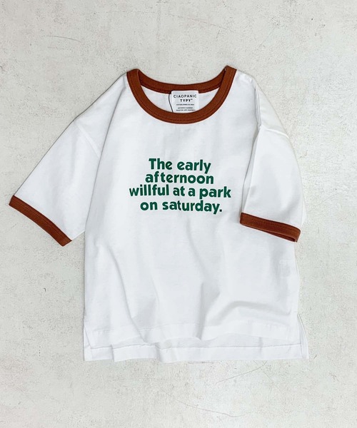 CIAOPANIC TYPY（チャオパニックティピー）の「【KIDS】【ZOZOTOWN限定】リンガープリントビッグTee（Tシャツ/カットソー・キッズ・ホワイト/グレー/チャコールグレー/ブラウン・SMALL/MEDIUM/LARGE/X-LARGE/XX-LARGE）」の11枚目の写真