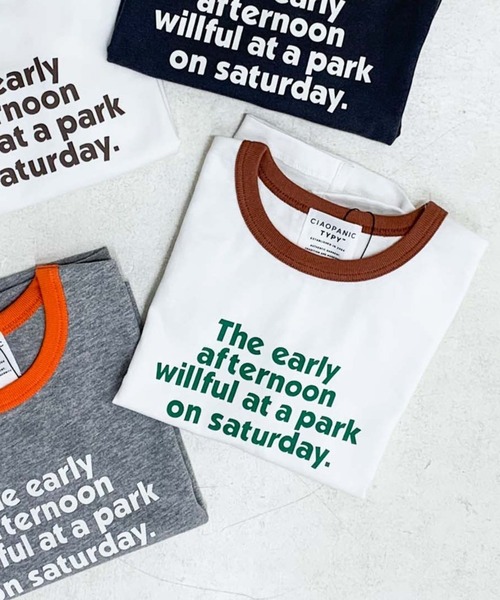 CIAOPANIC TYPY（チャオパニックティピー）の「【KIDS】【ZOZOTOWN限定】リンガープリントビッグTee（Tシャツ/カットソー・キッズ・ホワイト/グレー/チャコールグレー/ブラウン・SMALL/MEDIUM/LARGE/X-LARGE/XX-LARGE）」の16枚目の写真