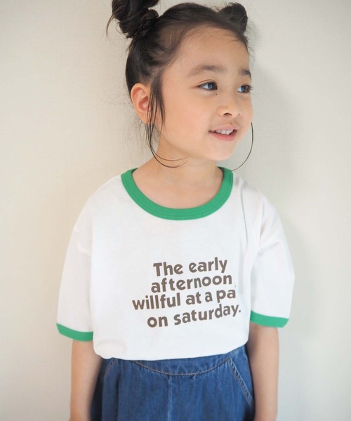 CIAOPANIC TYPY（チャオパニックティピー）の「【KIDS】【ZOZOTOWN限定】リンガープリントビッグTee（Tシャツ/カットソー・キッズ・ホワイト/グレー/チャコールグレー/ブラウン・SMALL/MEDIUM/LARGE/X-LARGE/XX-LARGE）」の20枚目の写真