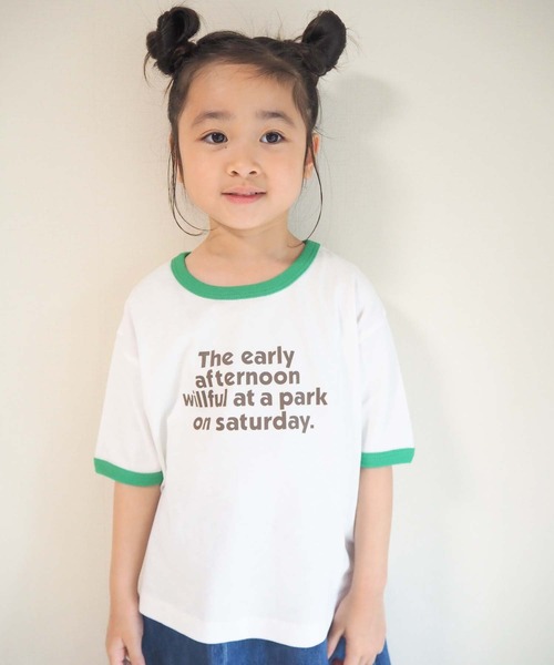 CIAOPANIC TYPY（チャオパニックティピー）の「【KIDS】【ZOZOTOWN限定】リンガープリントビッグTee（Tシャツ/カットソー・キッズ・ホワイト/グレー/チャコールグレー/ブラウン・SMALL/MEDIUM/LARGE/X-LARGE/XX-LARGE）」の21枚目の写真