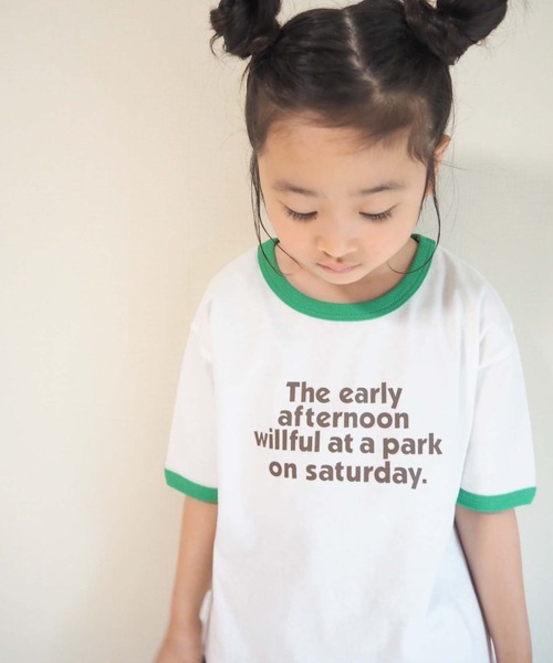 CIAOPANIC TYPY（チャオパニックティピー）の「【KIDS】【ZOZOTOWN限定】リンガープリントビッグTee（Tシャツ/カットソー・キッズ・ホワイト/グレー/チャコールグレー/ブラウン・SMALL/MEDIUM/LARGE/X-LARGE/XX-LARGE）」の19枚目の写真