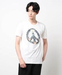 【PAZZO×EYE AM】 ピース柄Pt Tシャツ