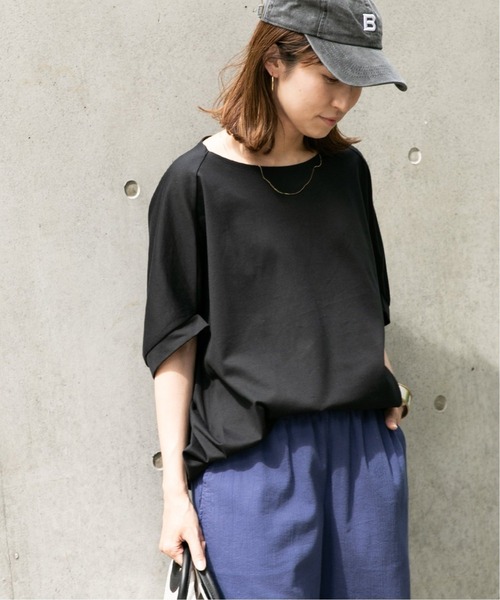 FRAMeWORK（フレームワーク）の「コクーンプルオーバー3◆（Tシャツ/カットソー・レディース・ホワイト/ブラック・FREE）」の22枚目の写真