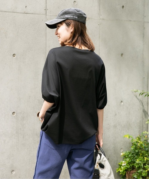 FRAMeWORK（フレームワーク）の「コクーンプルオーバー3◆（Tシャツ/カットソー・レディース・ホワイト/ブラック・FREE）」の3枚目の写真