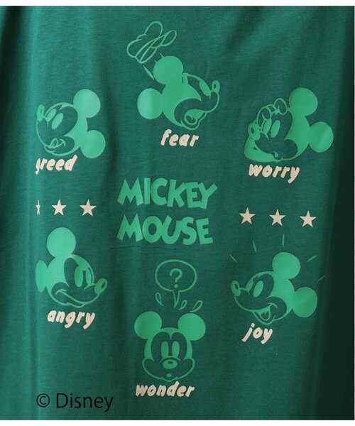 DOUBLE NAME（ダブルネーム）の「Mickey Mouse立体プリントドルマンパーカー（パーカー・レディース・スミクロ/グリーン/オフホワイト/ベージュ・FREE）」の9枚目の写真