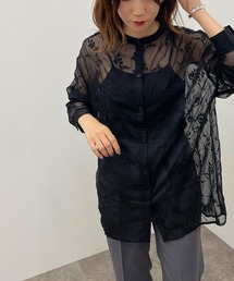 シアー刺繍シャツ【ZOZOTOWN限定アイテム】
