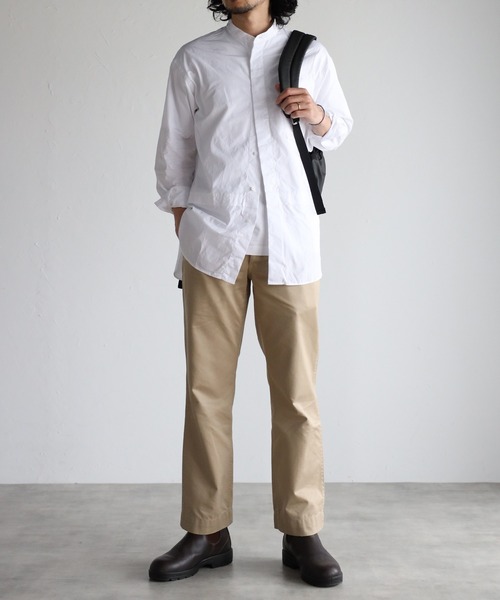 GUSCIO UOMO（グッシオ ウォーモ）の「【グッシオ ウォーモ】撥水ナイロンバックパック　センタファスナー　デイパック リップストップ　本革付属（バックパック/リュック・メンズ・ブラック/グレー/ライトグレー/ネイビー・FREE）」の18枚目の写真