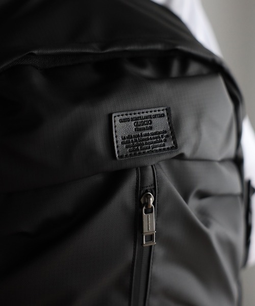 GUSCIO UOMO（グッシオ ウォーモ）の「【グッシオ ウォーモ】撥水ナイロンバックパック　センタファスナー　デイパック リップストップ　本革付属（バックパック/リュック・メンズ・ブラック/グレー/ライトグレー/ネイビー・FREE）」の21枚目の写真