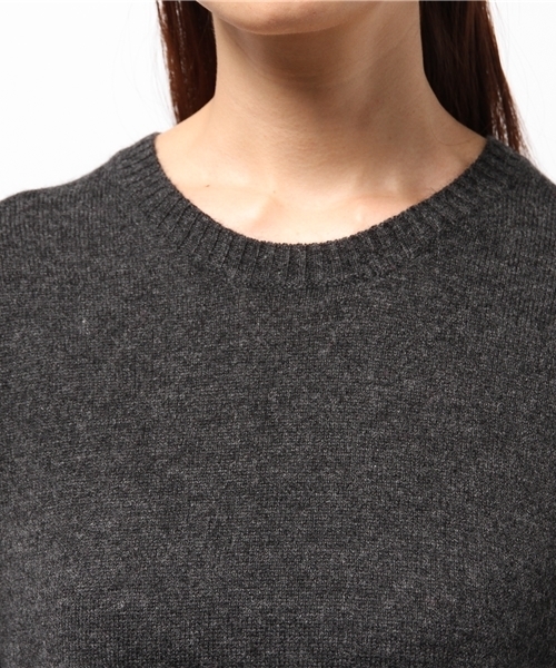 FIGARO Paris（フィガロパリ）の「◆9G天竺アイレット入り クループルオーバー（ニット/セーター・レディース・チャコールグレー/パープル/レッド・FREE）」の8枚目の写真