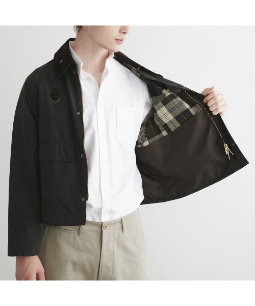 Barbour(バブアー)の「SPEY WAXED COTTON(ブルゾン・メンズ・セージグリーン/ブラック・M/XS/XL/S/L)」の7枚目の写真
