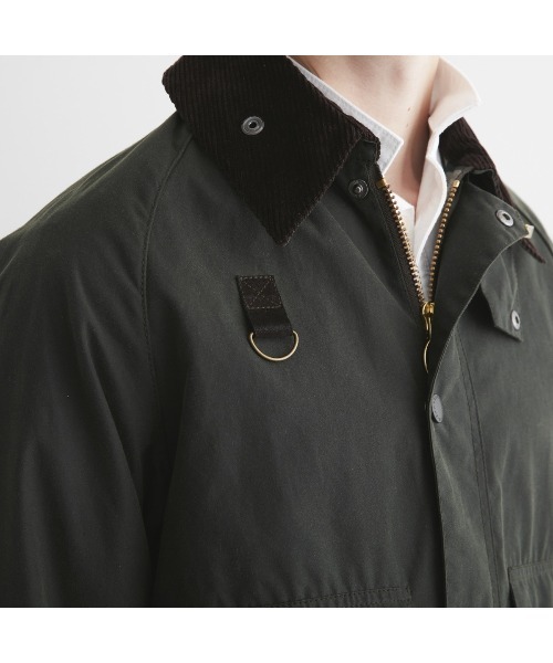 Barbour(バブアー)の「SPEY WAXED COTTON(ブルゾン・メンズ・セージグリーン/ブラック・M/XS/XL/S/L)」の8枚目の写真