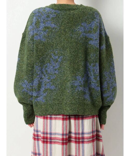 merry jenny（メリージェニー）の「garden knit cardigan（カーディガン/ボレロ・レディース・グレー/チャコールグレー/グリーン/パープル・FREE）」の11枚目の写真