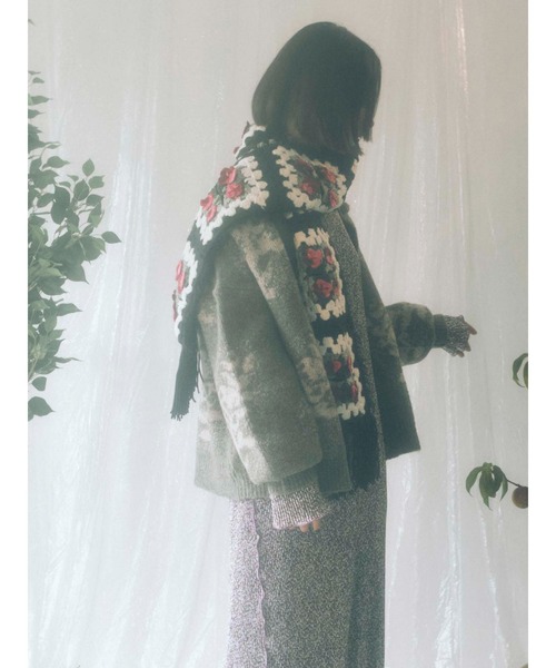 merry jenny（メリージェニー）の「garden knit cardigan（カーディガン/ボレロ・レディース・グレー/チャコールグレー/グリーン/パープル・FREE）」の21枚目の写真