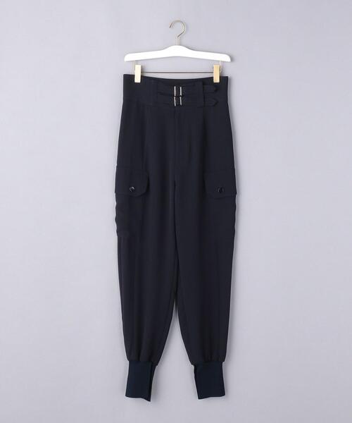 EZUMi（エズミ）の「＜EZUMi（エズミ）＞ベルテッド リブ パンツ（その他パンツ・レディース・オリーブ/ネイビー・S/M）」の2枚目の写真