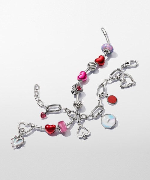 Pandora Moments ハート クロージャー スネーク チェーン ブレスレット