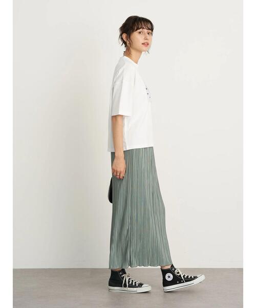 earth music&ecology（アースミュージックアンドエコロジー）の「エモーショナルフォトプリントTシャツ ＊（Tシャツ/カットソー・レディース・アイボリー/イエロー/サックスブルー/ブラック・FREE）」の20枚目の写真